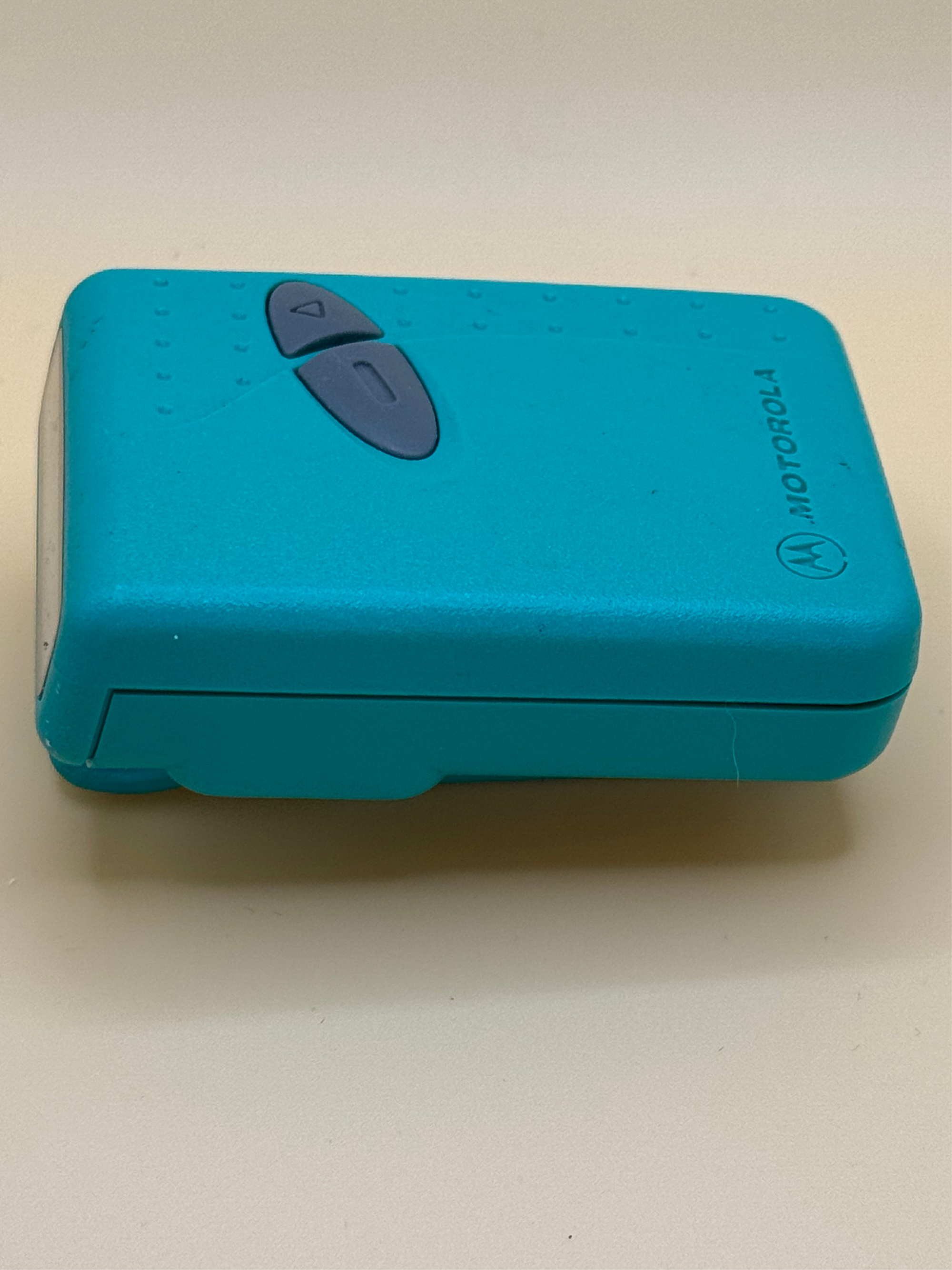 Vintage Motorola Pager: Teal Blue 90’s