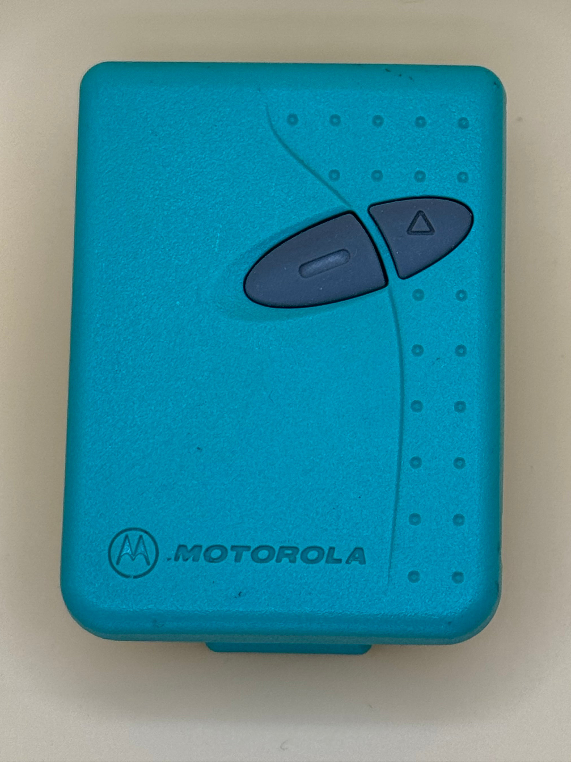 Vintage Motorola Pager: Teal Blue 90’s